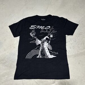 Emo Nite Dark Wizard Magic Shirt SZ M Vintage Goth Band Emo Black Unisex Rock
